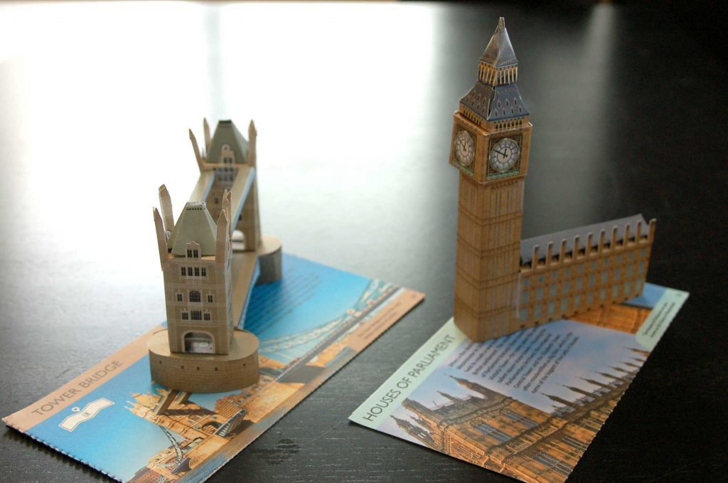 Londres : maquettes papier cartonné