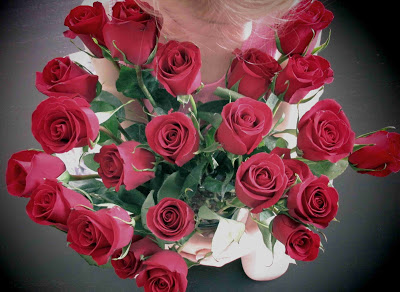 Bouquet de roses, fête des mères