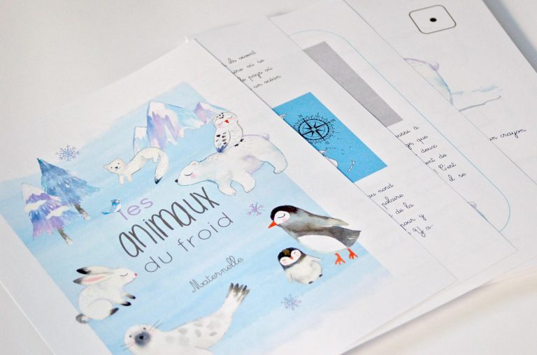 Les animaux du froid, Maternelle - fichier de 78 pages